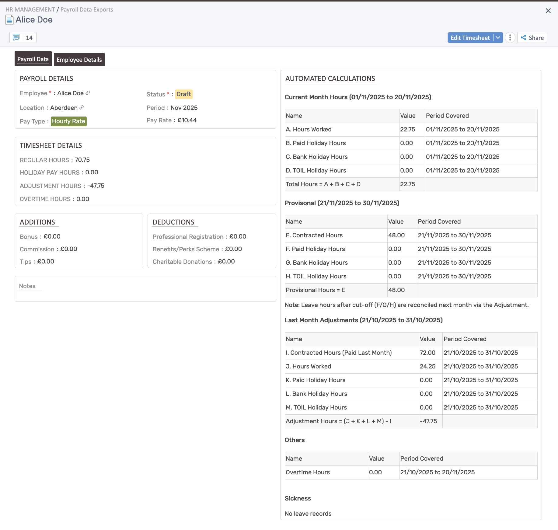 Payroll Automation for Hourly Staff